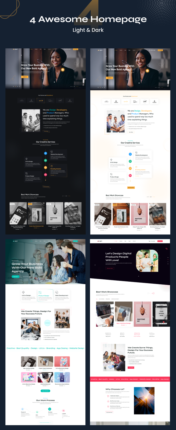 Aprt - Digital Agency & Multipurpose HTML Template