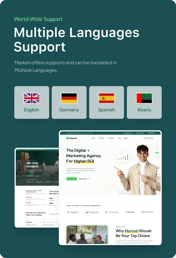 Marketi - SEO Digital Marketing Elementor WordPress Theme