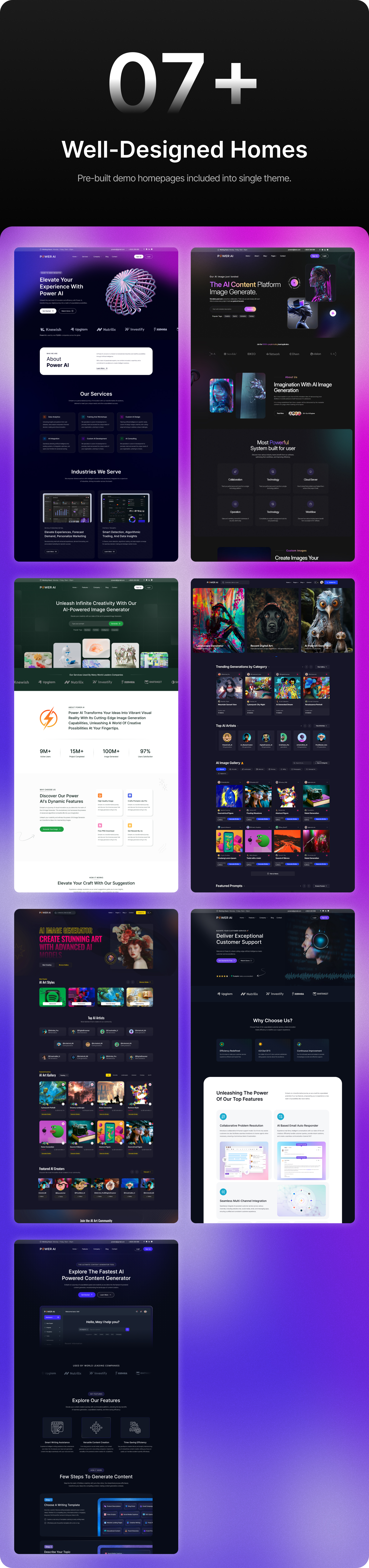 Power AI - Artificial Intelligence Multipurpose Website HTML Template