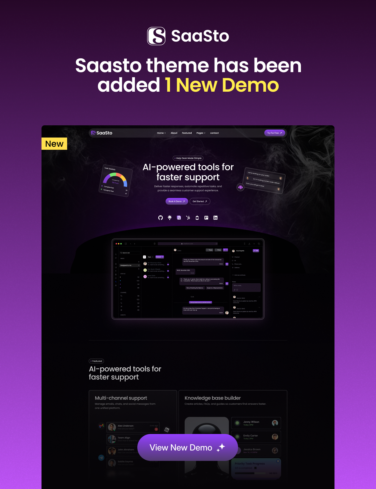 Saasto – Software & Startup SaaS Elementor WordPress Theme